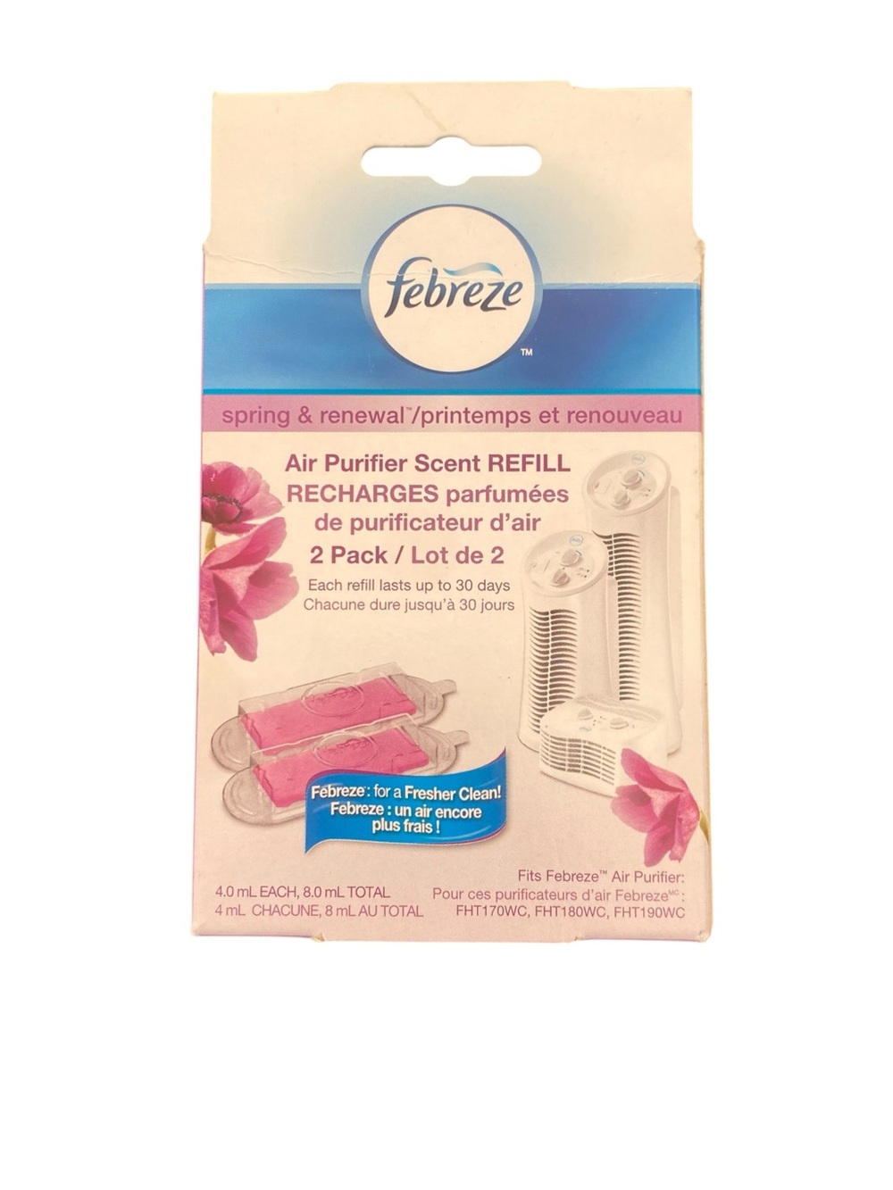 Discontinued Febreze Spring & Renewal Air Purifier Refills 2 Pack